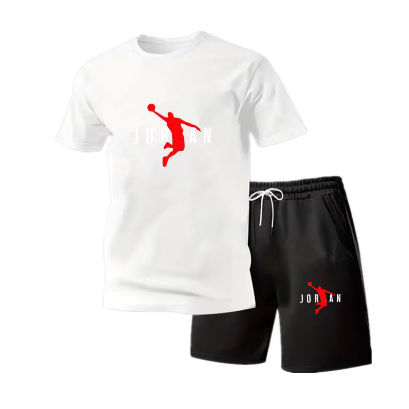 Men's Short sleeved T-shirt+Shorts Set