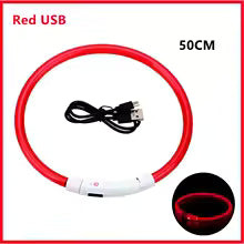 Rechargeable Luminous Collar Adjustable Led Glowing Dog