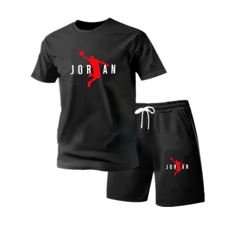 Men's Short sleeved T-shirt+Shorts Set