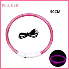 Rechargeable Luminous Collar Adjustable Led Glowing Dog