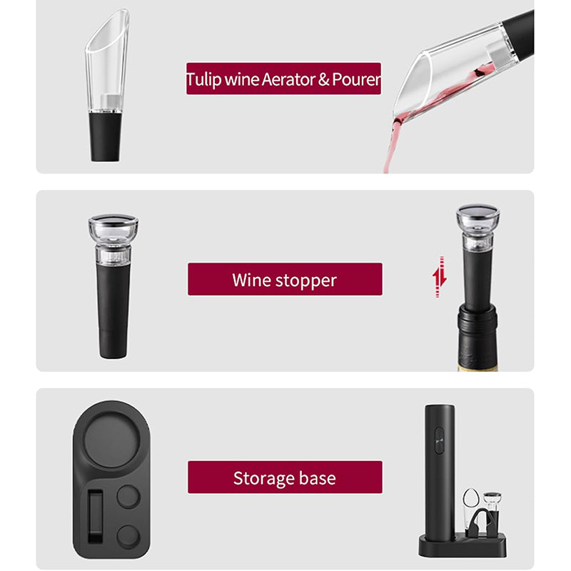 Electric Wine Opener Automatic Corkscrew Battery Wine