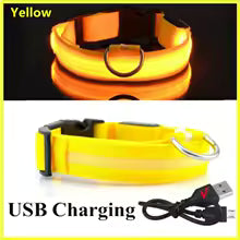 Rechargeable Luminous Collar Adjustable Led Glowing Dog