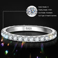 Ring 925 Sterling Sliver Solid 18k White