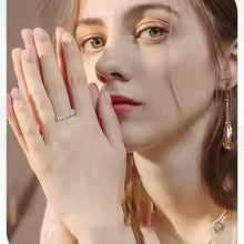 Ring 925 Sterling Sliver Solid 18k White