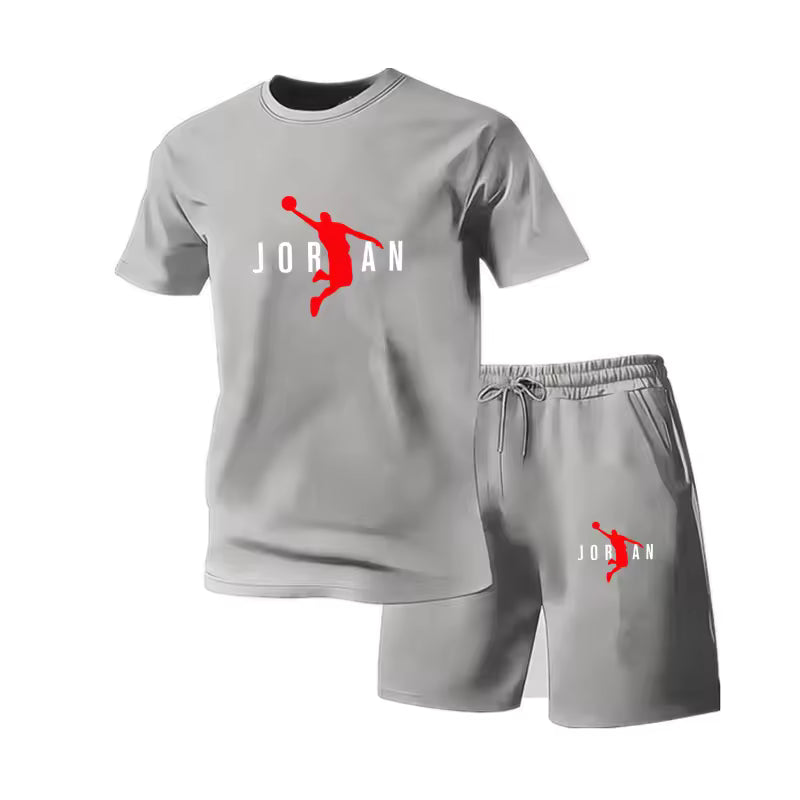 Men's Short sleeved T-shirt+Shorts Set