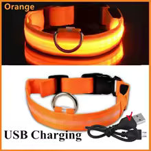 Rechargeable Luminous Collar Adjustable Led Glowing Dog